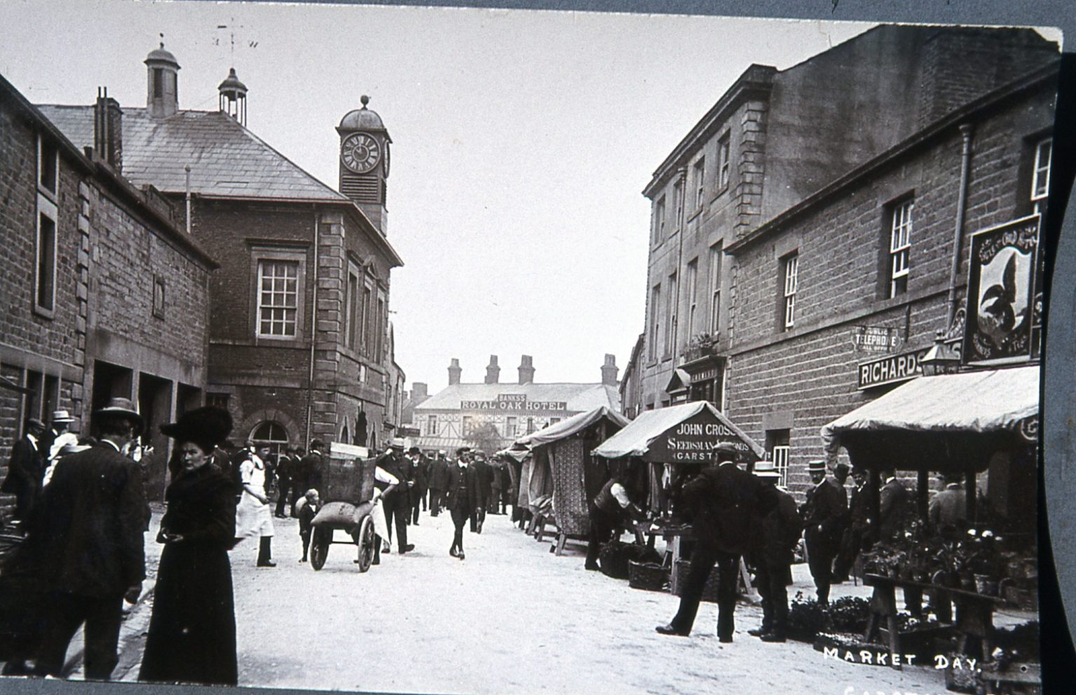 Archive image of Market Day in Garstang's past (Image courtesy of Garstang Heritage Society)